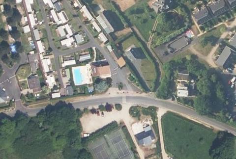 Vue aérienne du Camping les Ammonites à Auberville