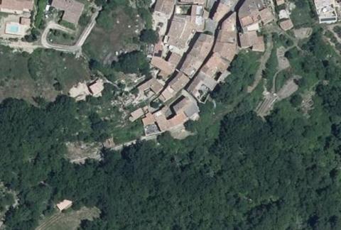 Vue aérienne du Camping les Bardons à Castellet