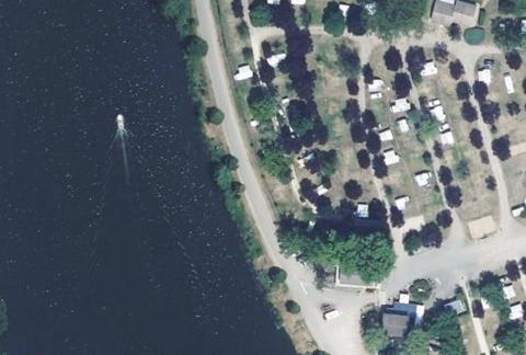 Vue aérienne du Camping les Boucles de la Moselle à Liverdun