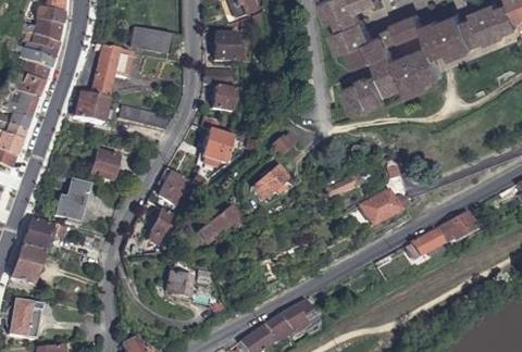 Vue aérienne du Camping les Catalpas à Fumel