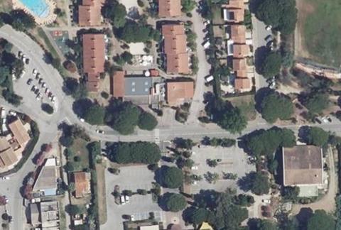 Vue aérienne du Camping les Citronniers à Le Lavandou
