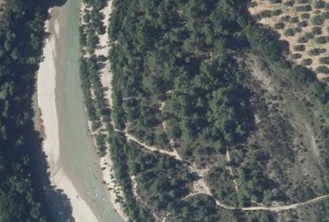 Vue aérienne du Camping les Clos à Nyons