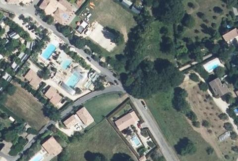 Vue aérienne du Camping les Coudoulets à Pradons