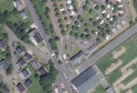 Vue aérienne du Camping les Crouzets à Mont-Dore