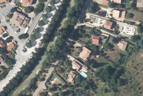 Vue aérienne du Camping les Ephélides à Buis-les-Baronnies