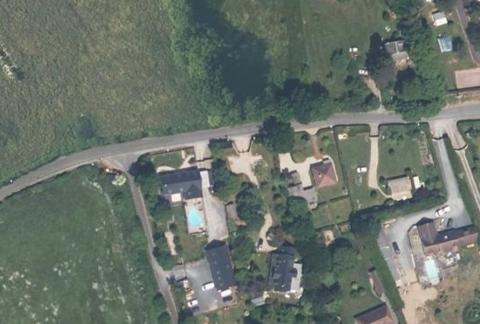 Vue aérienne du Camping les Falaises à Gonneville-sur-Mer