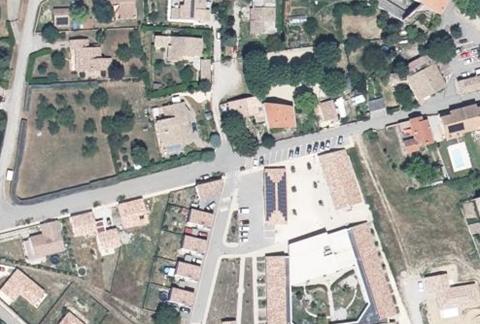 Vue aérienne du Camping les Foulons à Luc-en-Diois