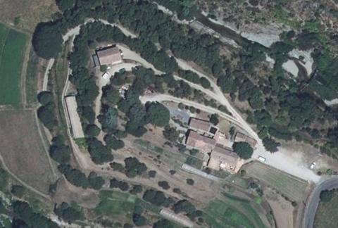 Vue aérienne du Camping les Gorges de l’Hérault à Sumène