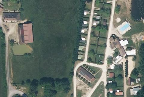 Vue aérienne du Camping les Joumiers à Saint-Sauveur-en-Puisaye