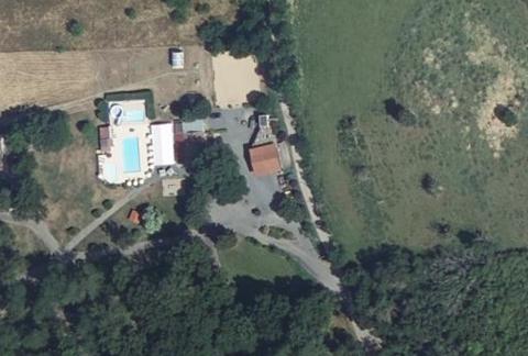 Vue aérienne du Camping les Loges à Nonette