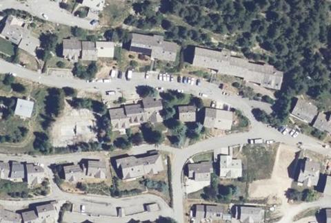 Vue aérienne du Camping les Mélèzes à Ceillac