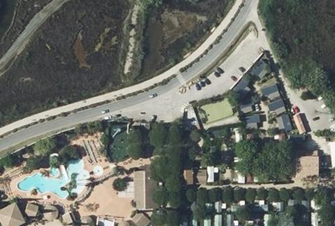 Vue aérienne du Camping les Petits Camarguais à Le Grau-du-Roi