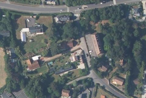 Vue aérienne du Camping les Peupliers à Merville-Franceville-Plage