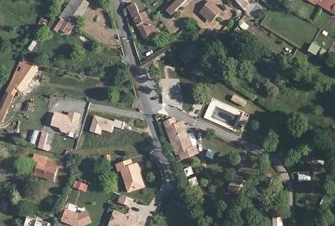 Vue aérienne du Camping les Peupliers à Vendays-Montalivet