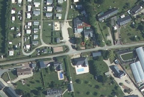 Vue aérienne du Camping les Pommiers à Saint-Léonard