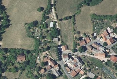 Vue aérienne du Camping les Prades à Mostuéjouls