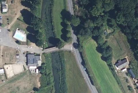 Vue aérienne du Camping les Prés de la Mer à Vittefleur