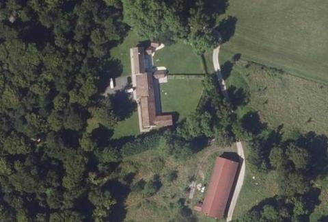 Vue aérienne du Camping les Prés à Grez-sur-Loing