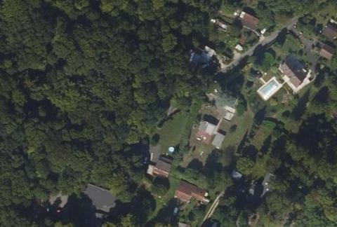 Vue aérienne du Camping les Princes à Asnières-sur-Oise