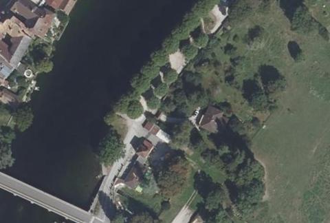 Vue aérienne du Camping les Promenades à Quingey