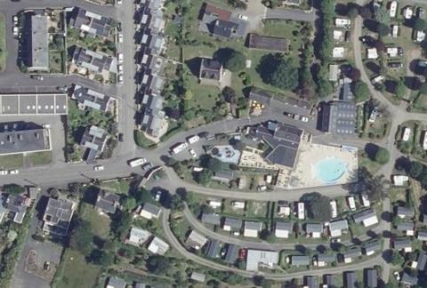 Vue aérienne du Camping les Sables Blancs à Concarneau