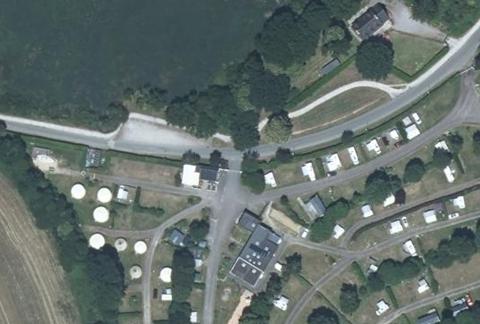Vue aérienne du Camping les Salines à Plurien
