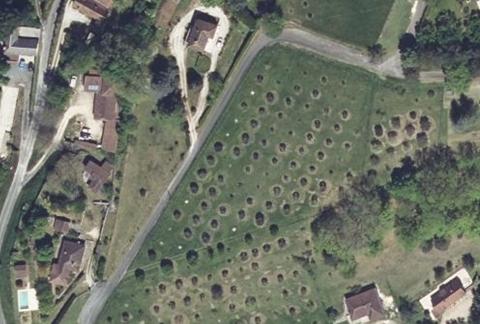 Vue aérienne du Camping les Terrasses du Périgord à Proissans