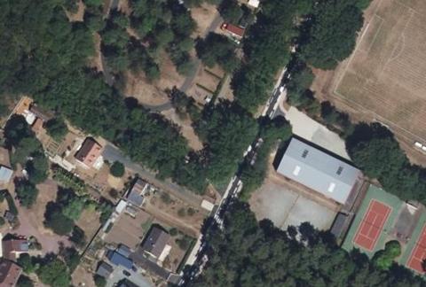 Vue aérienne du Camping les Vaugeons à Écommoy