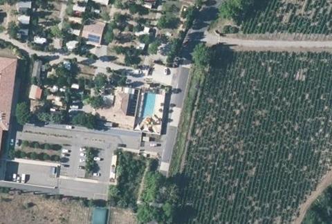Vue aérienne du Camping l’Évasion à Fontès
