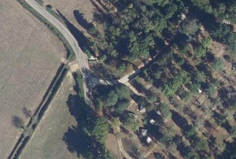 Vue aérienne du Camping Manoir de Bezolle à Saint-Péreuse