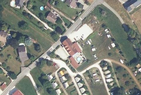 Vue aérienne du Camping Marlice à Trévignin