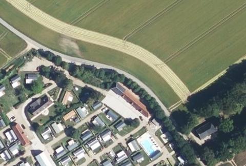 Vue aérienne du Camping Maupassant à Vittefleur