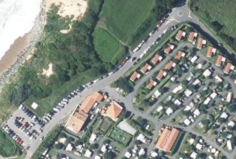 Vue aérienne du Camping Merko-Lacarra à Saint-Jean-de-Luz