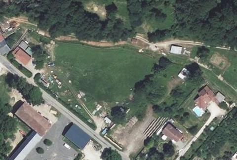 Vue aérienne du Camping Municipal d’Oust la Côte à Oust