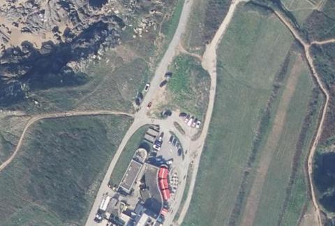 Vue aérienne du Camping Municipal de la Pointe du Grouin à Cancale