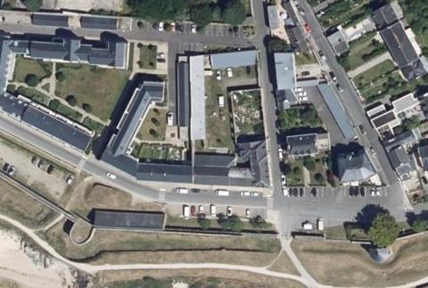 Vue aérienne du Camping Municipal de la Prairie à Port-Louis