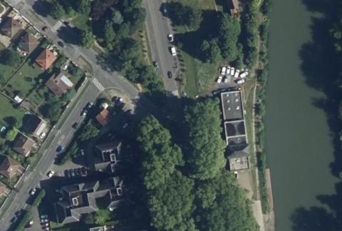 Vue aérienne du Camping Municipal de Soissons à Soissons
