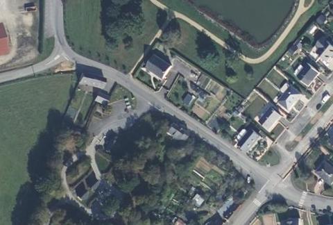 Vue aérienne du Camping Municipal du Chardonneret à Le Pertre