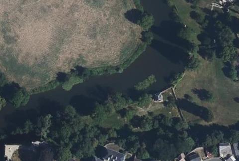 Vue aérienne du Camping Municipal du Sans Souci à Fresnay-sur-Sarthe