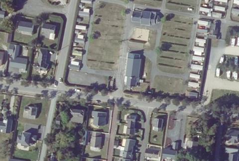 Vue aérienne du Camping Municipal du Sud à Hauteville-sur-Mer