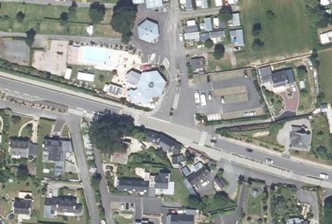 Vue aérienne du Camping Municipal Ernest Renan à Louannec