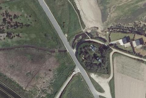Vue aérienne du Camping Municipal la Blanche Nef à Gatteville-le-Phare