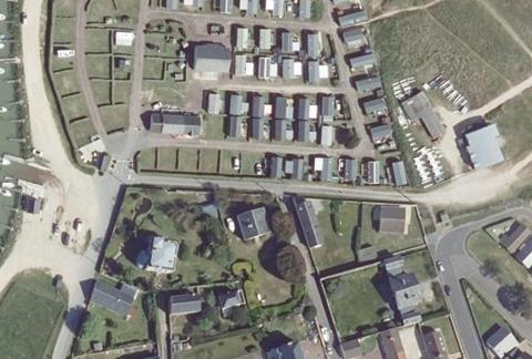 Vue aérienne du Camping Municipal la Sinope à Quinéville