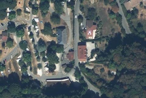 Vue aérienne du Camping Municipal le Belvédère à Annecy