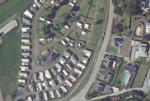 Vue aérienne du Camping Municipal le Martinet à Agon-Coutainville
