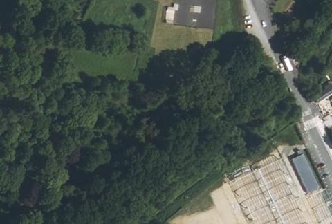 Vue aérienne du Camping Municipal le Pont des Fées à Baugé
