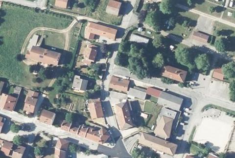 Vue aérienne du Camping Municipal les Bruyères à La Chapelle-en-Vercors