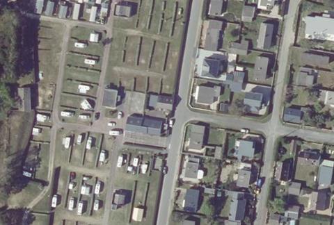 Vue aérienne du Camping Municipal les Garennes à Hauteville-sur-Mer