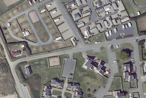 Vue aérienne du Camping Municipal les Mielles à Surtainville