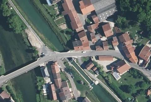 Vue aérienne du Camping Municipal les Rives de Marne à Vouécourt